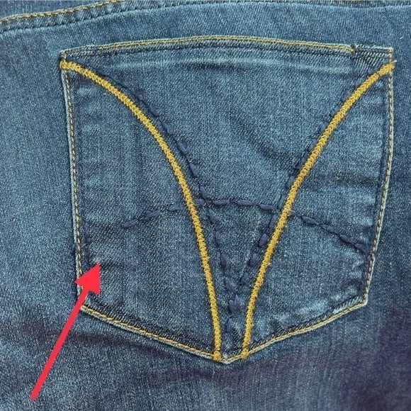 KUT FROM THE KLOTH FARRAH BABY BOOTCUT DENIM DARK WASH BLUE JEANS - Picture 11 of 15